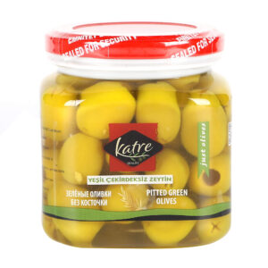 KATRE ÇEKİRDEKSİZ YEŞİL ZEYTİN 300 gr KARE PET ЗЕЛЁНЫЕ ОЛИВКИ БЕЗ КОСТОЧКИ 300 гр *12 шт
