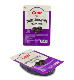CEM SİYAH ZEYTİN YAĞLI SELE 351-380 GEMLİK 200 GR VAKUMLU *24 МАСЛИНЫ ВЯЛЕНЫЕ ВАКУМ